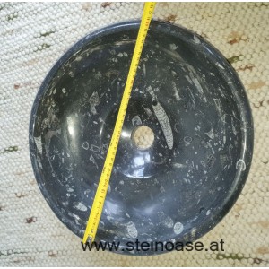 Waschbecken / Steinschale Fossilien-Marmor